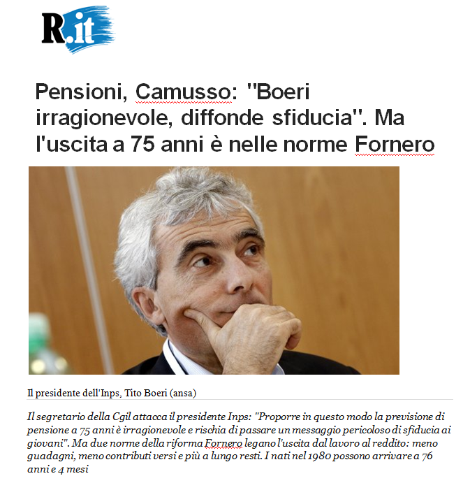 repubblica, pensioni camusso 20 aprile 2016